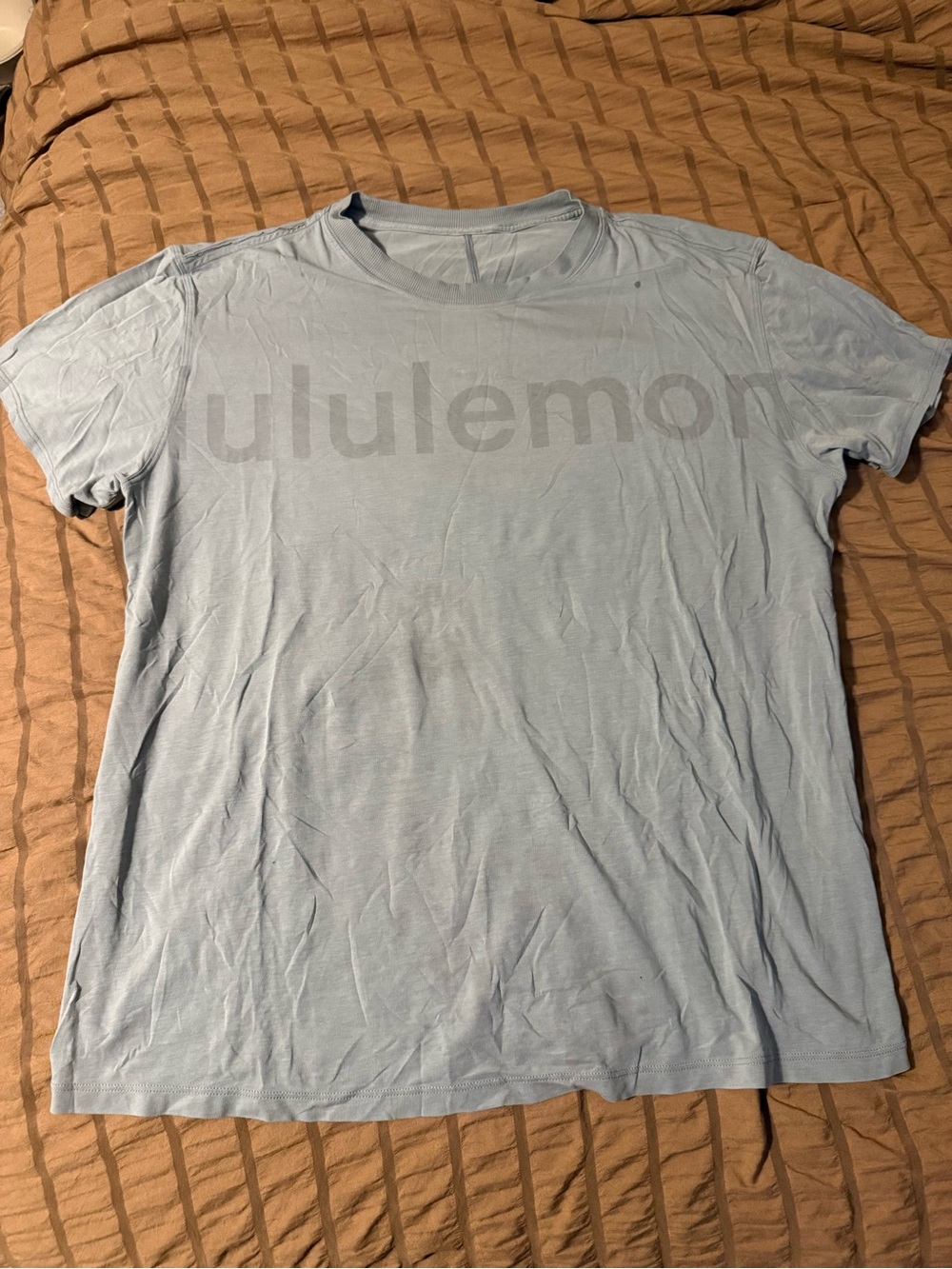 lululemon athletica women's Light Blue Logo Tee